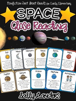 Preview of SPACE Close Reading Pack {Early Elementary}