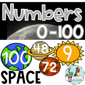 Preview of SPACE Counting 0 to 100 Numbers!