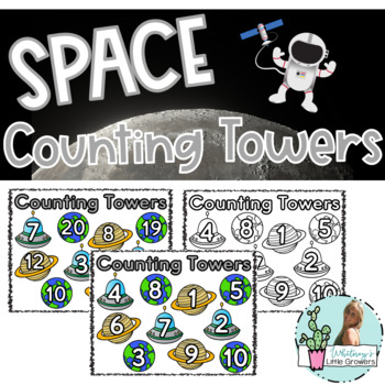 Preview of SPACE Counting Towers! Numbers 0-20!!