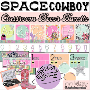 Preview of SPACE Cowboy // Retro Pastel Decor Bundle