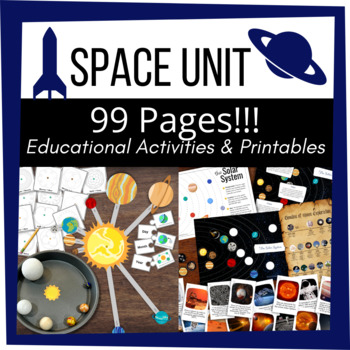 Preview of SPACE Educational Unit Bundle | Solar System | Stars | Galaxies | Astronauts