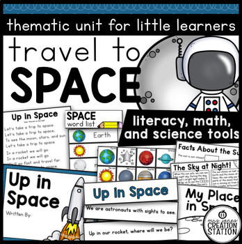 Preview of SPACE AND SOLAR SYSTEM SCIENCE ACTIVITIES AND LESSON PLANS FOR KINDERGARTEN
