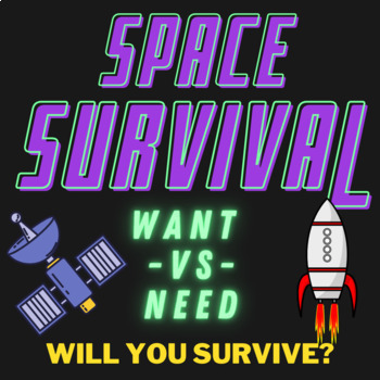 Preview of SPACE SURVIVAL - A Game of Want -vs- Need - Will YOU Survive?