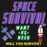 SPACE SURVIVAL - A Game of Want -vs- Need - Will YOU Survive?