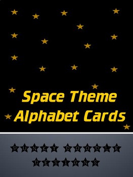 Preview of SPACE THEME ALPHABET PRESENTATION!