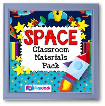 Preview of SPACE Themed Classroom Decor Bundle