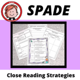 SPADE Close Reading Strategies