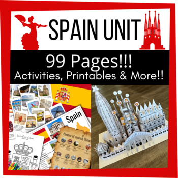 Preview of SPAIN Country EUROPE Cultural Activity Bundle - History, Art, Language +MORE!