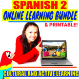 SPANISH 2 ONLINE AND PRINTABLE ACTIVITIES BUNDLE FOR FALL 