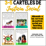 SPANISH 3-5 Carteles de Justicia Social-Social Justice Pos