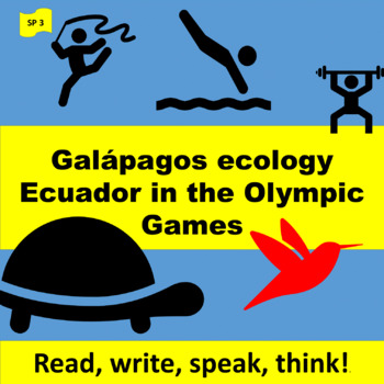 Preview of SPANISH  3 - ECUADOR - Galápagos ecology, Ecuador in the Olympic Games