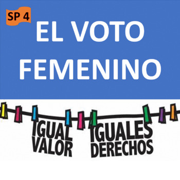 Preview of SPANISH  4 / B2 - SPAIN + ARGENTINA - Vote! Women's voting rights!