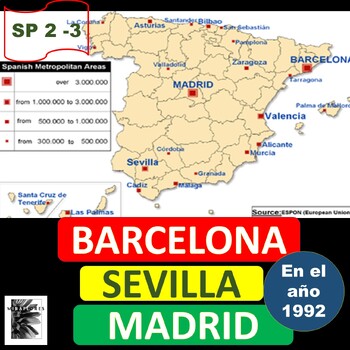 Preview of SPANISH 4 / B2 - SPAIN - Madrid, Sevilla, and Barcelona in the year 1992