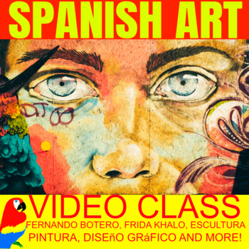 Preview of SPANISH 4 OR AP SPANISH ART/ARTISTS CLASS WITH VIDEO