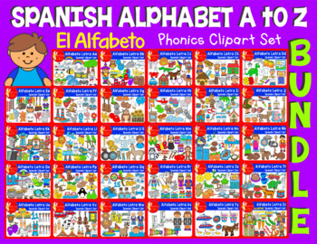 SPANISH ALPHABET A to Z BUNDLE by MaQ Tono | Teachers Pay Teachers