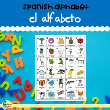 SPANISH ALPHABET CHART AND FLASHCARDS - EL ALFABETO by Senorita Rosita