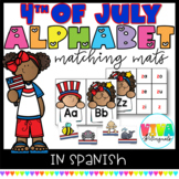 Abecedario | 4th of July Alphabet Matching Cards in Spanish