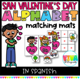 Abecedario  | Valentine's day Alphabet Matching Cards in Spanish