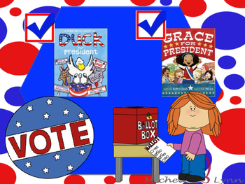 Preview of SPANISH AND ENGLISH **Freebie** Voting Grace and Duck for President