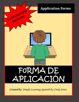 Preview of SPANISH "APPLICATION FORM"