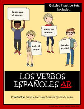 Preview of DISTANCE LEARNING SPANISH "AR VERBS" ACTIVITIES