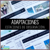 SPANISH Adaptations Observation Stations {Printable and Digital}