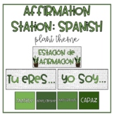 SPANISH Affirmation Station | PLANT THEME