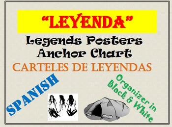 Preview of SPANISH Anchor Charts for LEGENDS-Carteles de LEYENDAS
