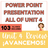 SPANISH Avancemos 1: UNIT 4 Review PowerPoint Slides
