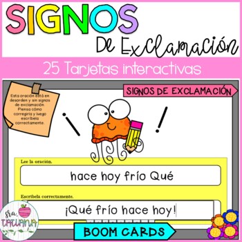 Preview of Los Signos de Exclamacion & de Admiracion | Boom Cards