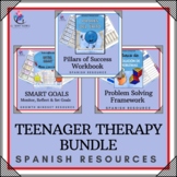 SPANISH BUNDLE - Self Care Workbook - SMART Goals - Proble
