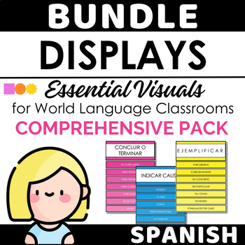 Preview of SPANISH Back to School Classroom Decor COMPREHENSIVE  BUNDLE Pack