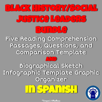 Preview of SPANISH Black History/Social Justice Money-Saving Bundle