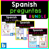 Spanish Question Words - WH questions Bundle - Spanish Boom Cards