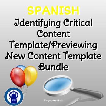 Preview of SPANISH Bundle: Previewing New Content/Identifying Critical Content Templates