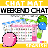Spanish Chat Mat - Weekend Chat in 3 tenses - Present, Pas