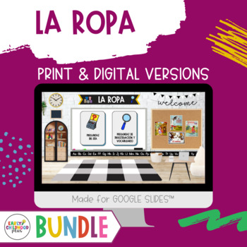Preview of Clothes Study Bundle SPANISH for The Creative Curriculum