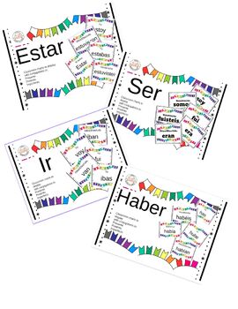 Preview of BUNDLE SPANISH CONJUGATION - Verbos SER, ESTAR, IR - Classroom Charts