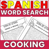 SPANISH COOKING RECIPE VOCABULARY WORD SEARCH - KITCHEN UT