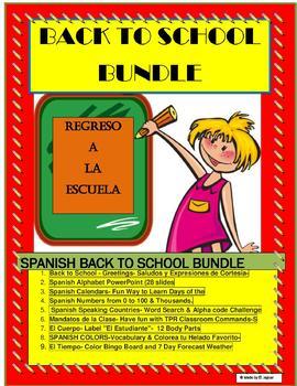 Preview of SPANISH CURRICULUM BUNDLE-SPANISH I-BACK TO SCHOOL-Distance Learning Option