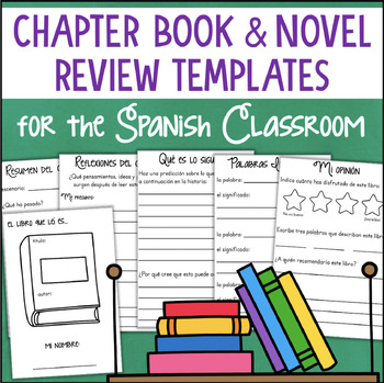 Preview of SPANISH Chapter Book Review Template - Book Club, Literature Circles, Reports