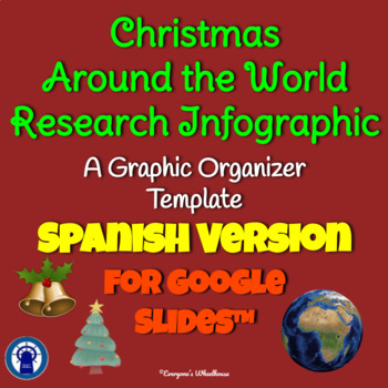 Preview of SPANISH Christmas Around the World Graphic Organizer for Google Slides™ 