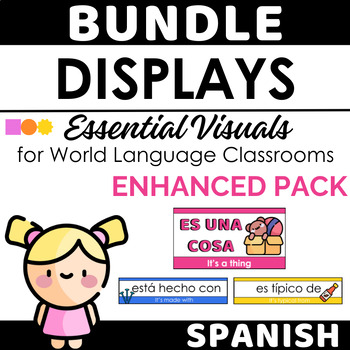 Preview of SPANISH Back to School Classroom Decor ENHANCED BUNDLE Pack