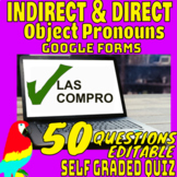 SPANISH DIRECT AND INDIRECT OBJECT PRONOUNS GOOGLE FORMS 