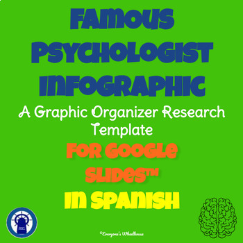 Preview of SPANISH Famous Psychologist Graphic Organizer for Google Slides™ 