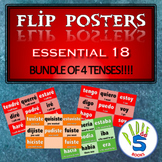 SPANISH Flip Poster BUNDLE!- (ALL 4 present, preterite, im