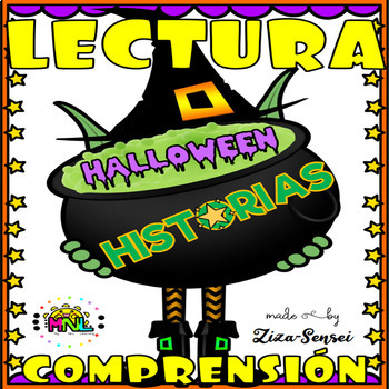 Preview of SPANISH Fluency Historias Cortas Halloween Reading Comprehension Passages