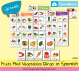 SPANISH Fruits and Vegetables Bingo / Loteria Frutas y Ver