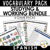 SPANISH GAMES Studying & Working Pack - Word Search, Cross