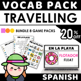 SPANISH GAMES Travelling Vocabulary Game Pack - Word Searc